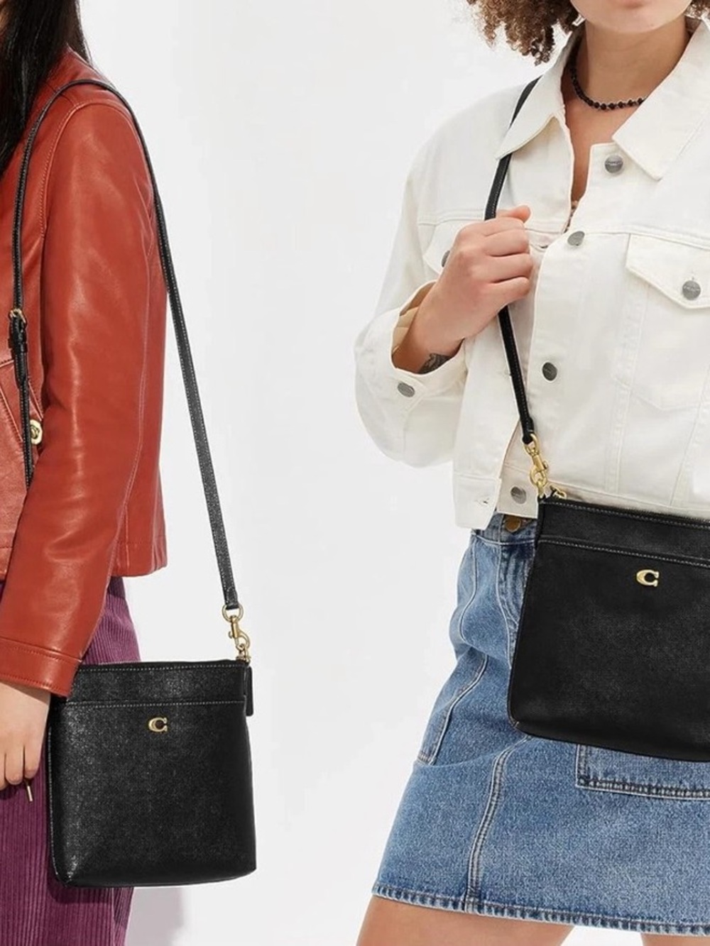 Coach Kitt Crossbody Black Crossgrain Leather Bag Purse NWT